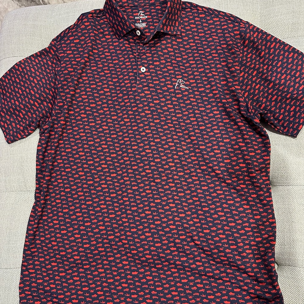 Rhoback L performance “The Fire Team” polo